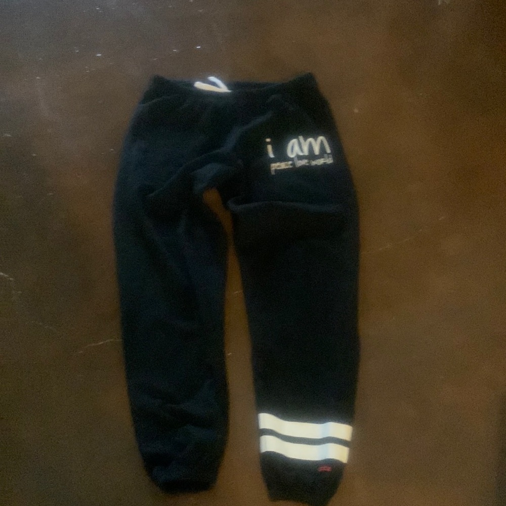 Peace Love World Black Joggers and Jacket